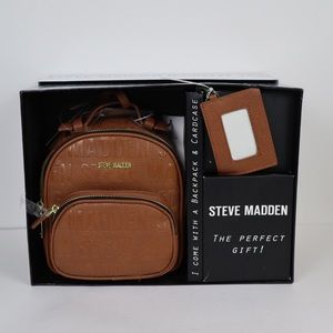 STEVE MADDEN Mini Logo Backpack Brown